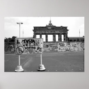 Poster Mur de Berlin Rép. Féd. d'Allemagne 1989