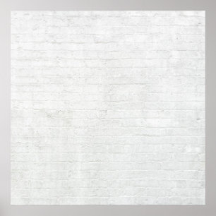 Poster Mur de briques gris Arrière - plan de briques blan