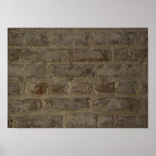 Poster Mur de briques rustique