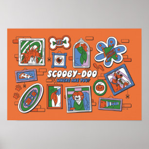 Poster Mur de cadres photo d'Halloween de Scooby-Doo