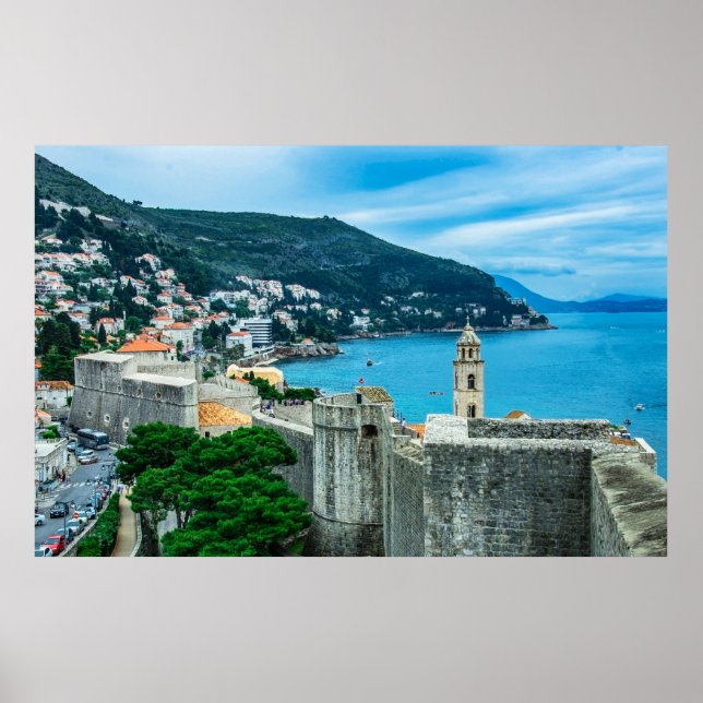 Poster Mur de Dubrovnik (Devant)
