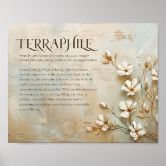 Poster Mur de la nature, Décor rustique, Terraphile