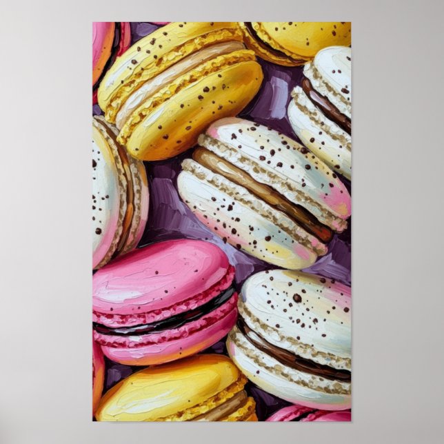 Poster Mur de Macaron (Devant)