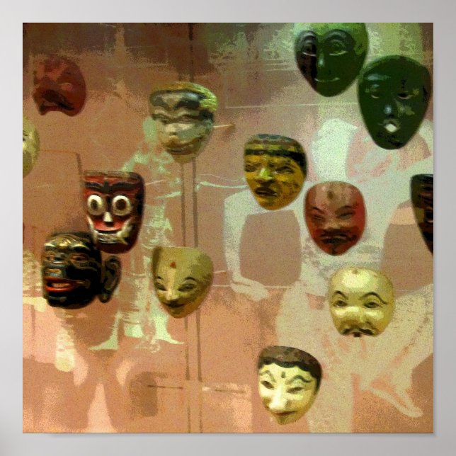 Poster Mur de masques CB (Devant)