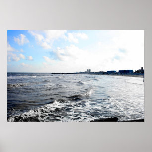 Poster Mur de mer de Galveston