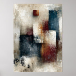 Poster Mur de pin Wabi-Sabi Moderne Japonais Abstrait