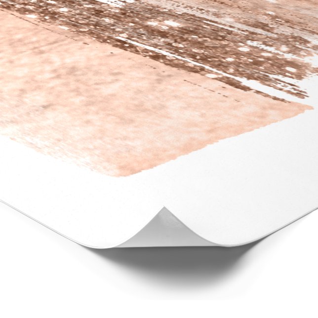 Poster Mur d'or rose (Coin)