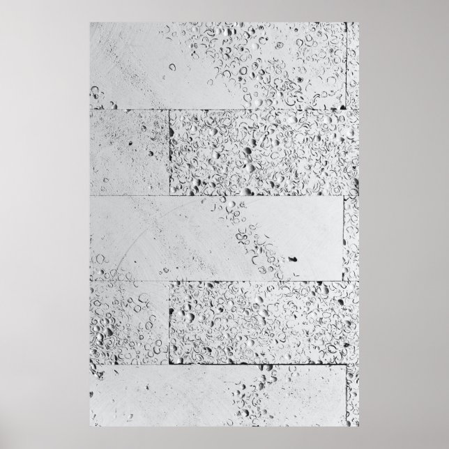 Poster Mur en briques blanches (Devant)