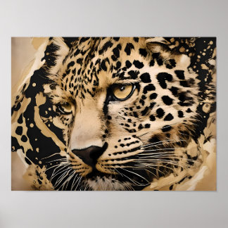 Poster Mur Léopard Majestic - Élégance sauvage