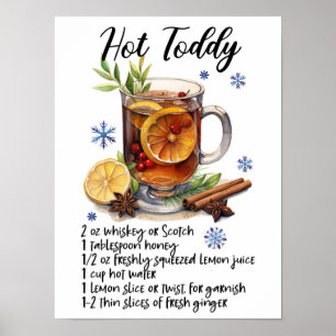 Poster mural Hot Toddy Recette