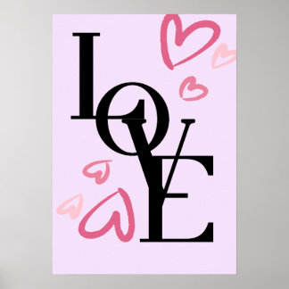 Poster murale avec beaucoup d'amour