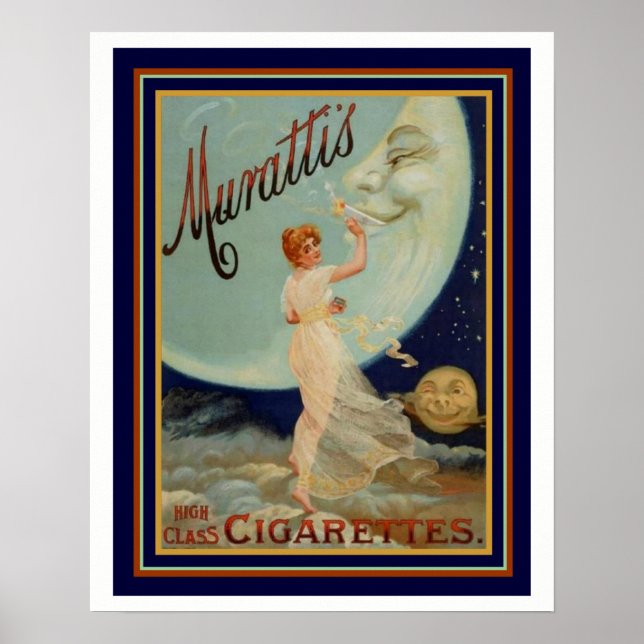 Poster Murattis Cigarettes haute classe Ad 16 x 20 (Devant)