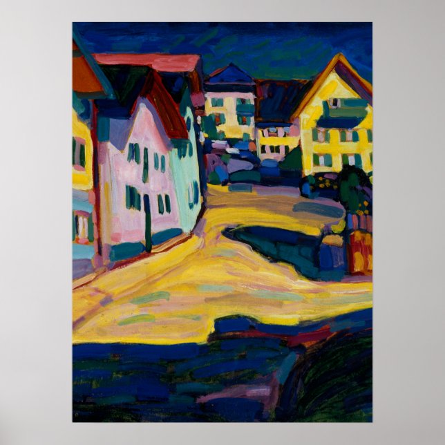 Poster Murnau Burggrabenstrasse 1 - Wassily Kandinsky (Devant)