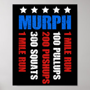 Poster Murph 2021 Memorial Day Workout Patriotic Wod
