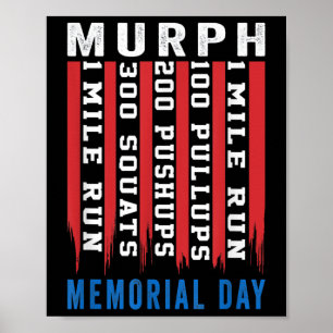 Poster Murph Challenge American Memorial Day entraînement