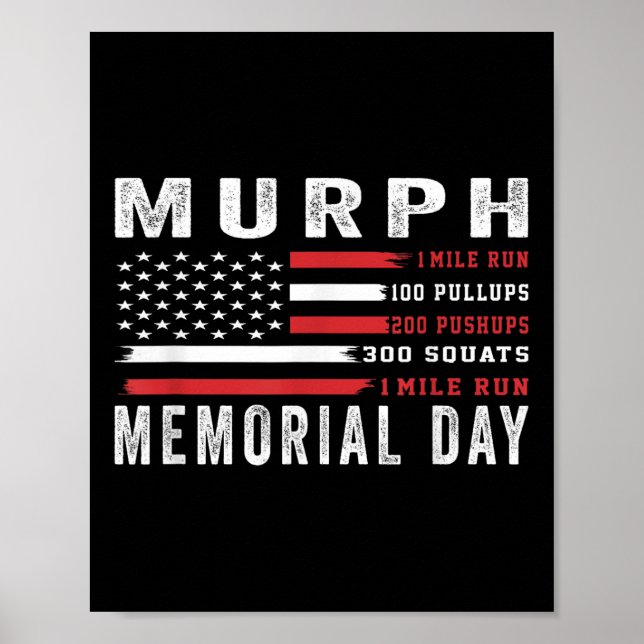 Poster Murph Challenge American Memorial Day entraînement (Devant)