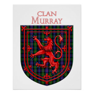 Poster Murray Tartan Scottish Plaid Lion Rampant