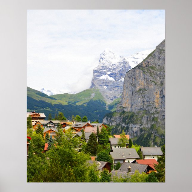 Poster Murren en Suisse (Devant)