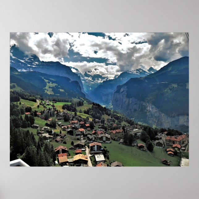 Poster Murren Village (Devant)