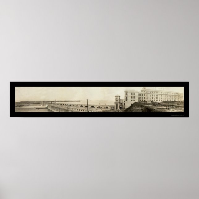 Poster Muscle Shoals Barrage photo 1926 (Devant)