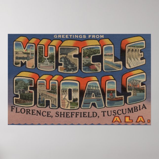 Poster Muscle Shoes, Alabama - Grandes Scènes de Lettre (Devant)