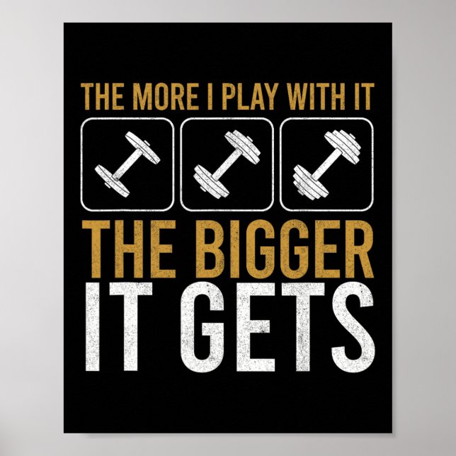 Poster Muscles Obtenir Plus Grande Bodybuilding Gym Entra (Devant)