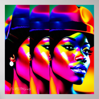 Poster MUSE NEON : Iridescence Électrique