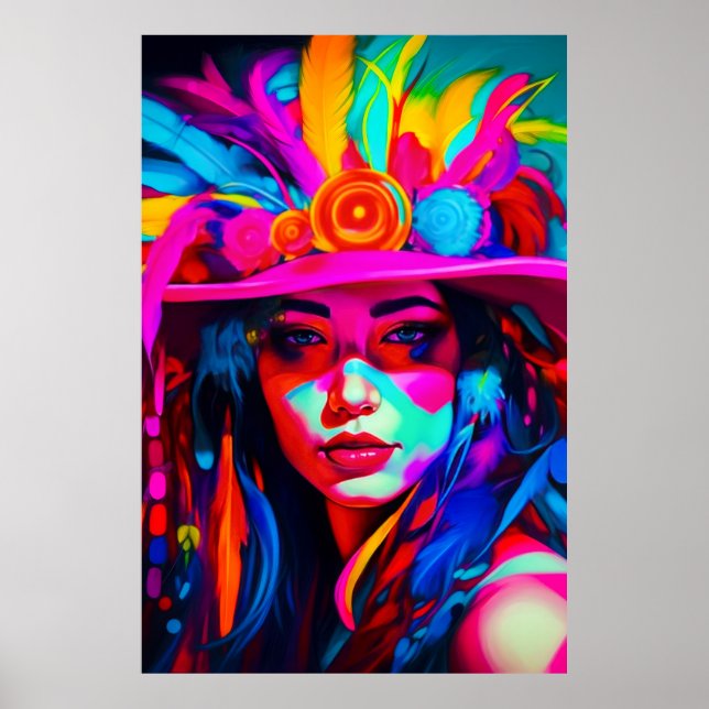 Poster Muse vibrante (Devant)