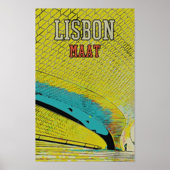 Poster musée MAAT à Lisbonne Portugal (Devant)