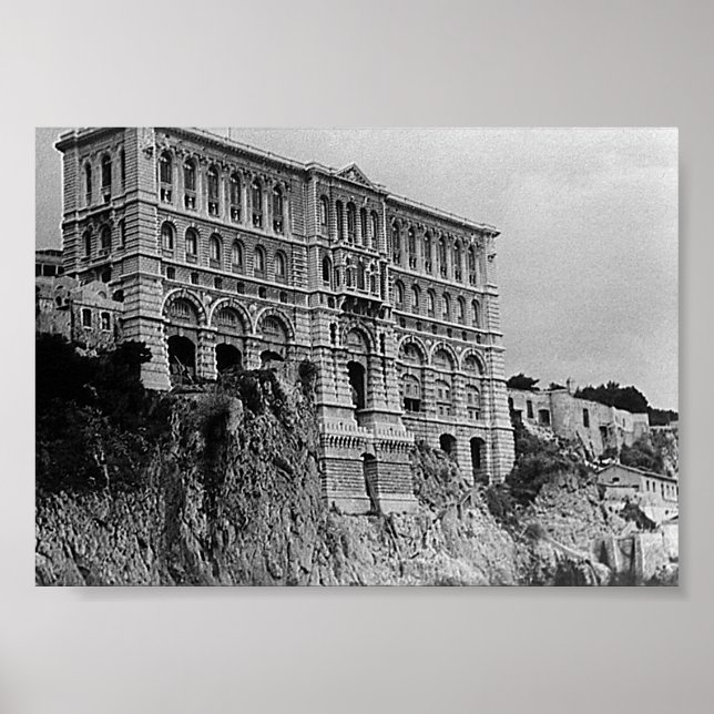 Poster Musée océanographique de Monaco vintage (Devant)