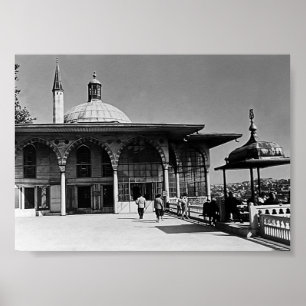 Poster Musée Vintage Turkey Istanbul Topkapi palace