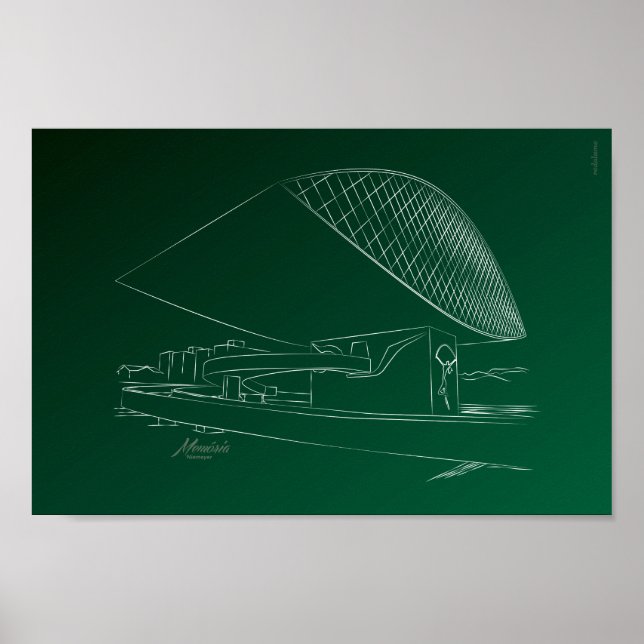 Poster Museu Oscar Niemeyer (Devant)