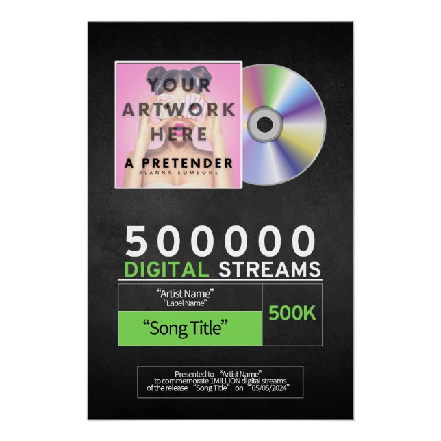 Poster Music Award de l'affiche brillante en streaming (Devant)