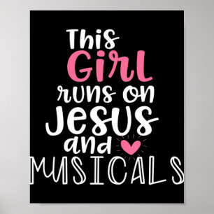 Poster Musical Theater Cadeaux Ado Girl court sur Jesus M