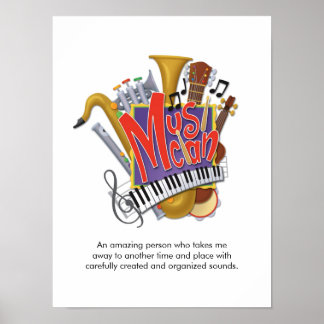 Poster "Musicien"