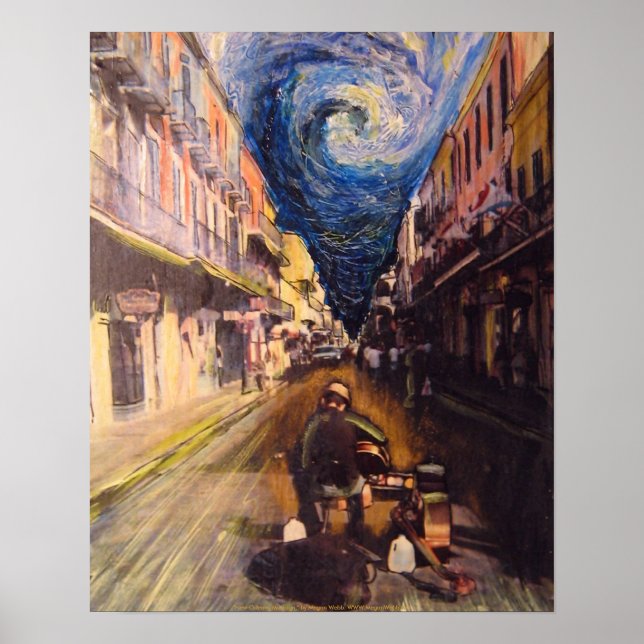 Poster Musicien de la Nouvelle-Orléans (Devant)