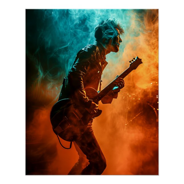 Poster Musicien de rock (Devant)