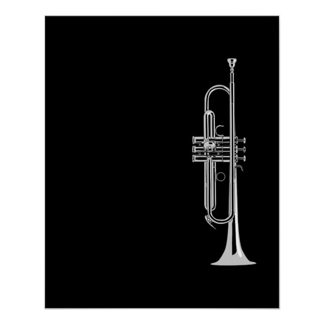 Poster Musicien de trompette (Devant)