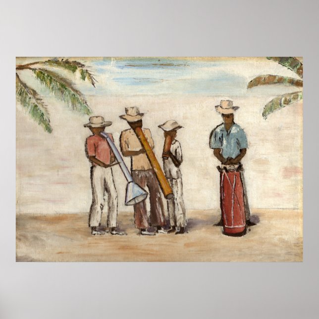 Poster Musiciens de rue haïtiens (Devant)