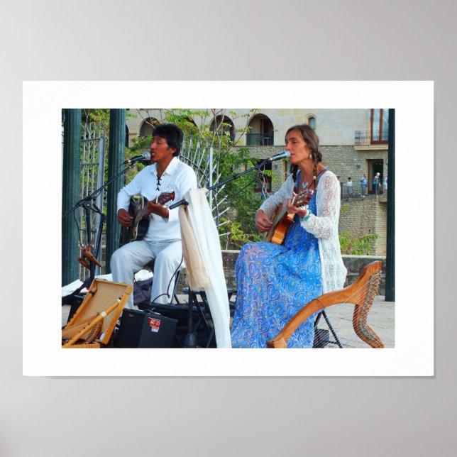 Poster Musiciens en Espagne (Devant)