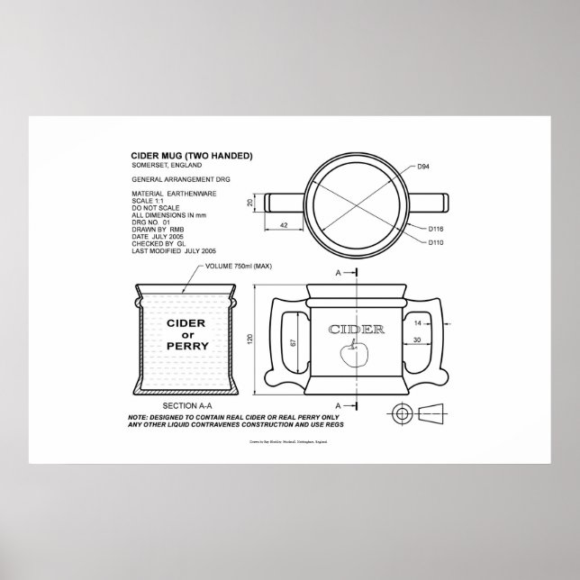 Poster Musique anglaise traditionnelle (Devant)