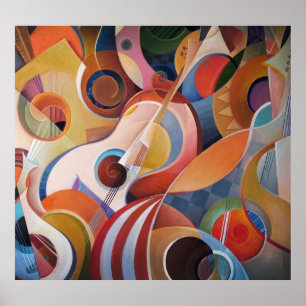 Poster Musique artisanale peinture Abstraite