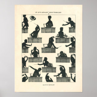Poster Musique classique - vintage Mahler