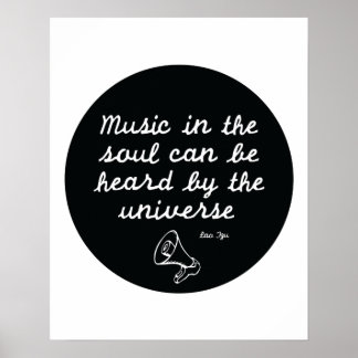 Poster Musique dans l'âme - Lao Tzu