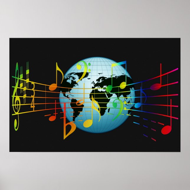 Poster Musique dans le monde (Devant)