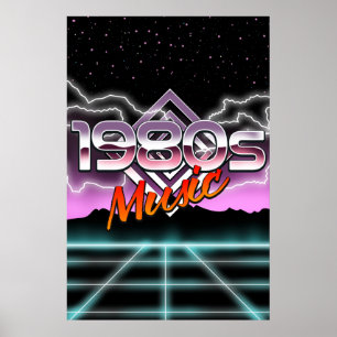 Poster Musique des années 80