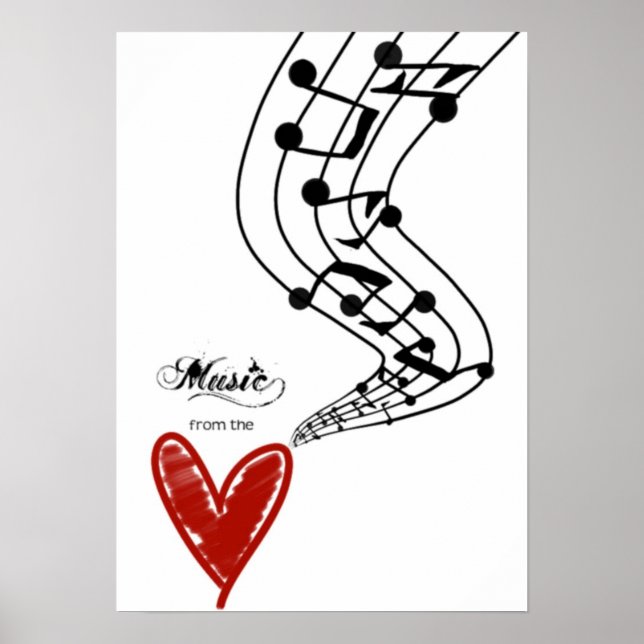 Poster Musique du coeur Imprimer (Devant)