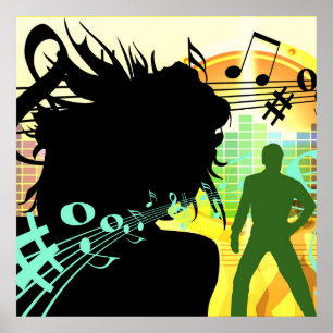 Poster Musique et notes