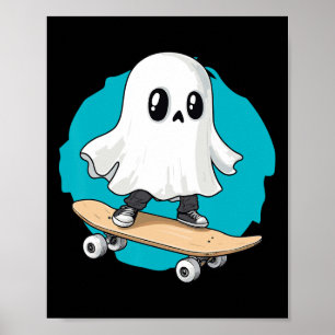 Poster Musique M fantôme tripante vaporwave Halloween tec