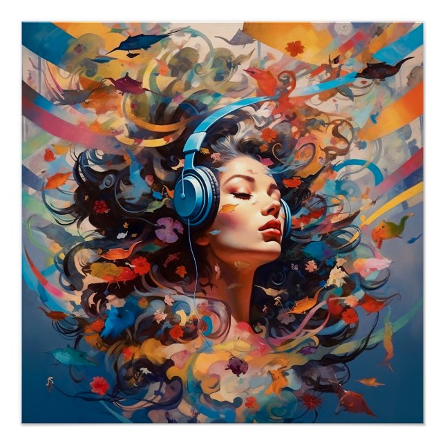 Poster Musique me nourrit (Devant)